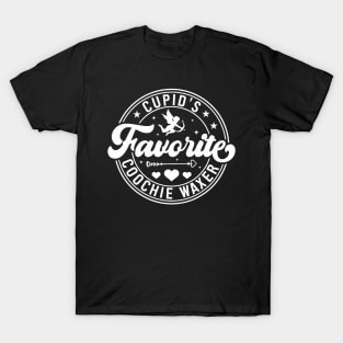 Cupid_s Favorite Coochie Waxer Valentines Day Wax Specialist T-Shirt